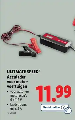 Lidl Ultimate speed acculader voor motor voertuigen aanbieding