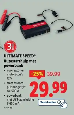 Lidl Ultimate speed autostarthulp met powerbank aanbieding