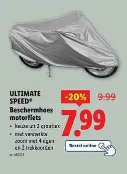 Lidl Ultimate speed beschermhoes motorfiets aanbieding