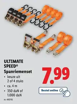 Lidl Ultimate speed spanriemenset aanbieding