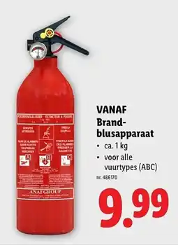 Lidl Vanaf brand blusapparaat aanbieding