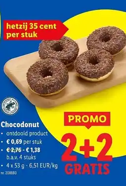 Lidl Chocodonut aanbieding