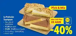 Lidl Le patissier taartpunt aanbieding