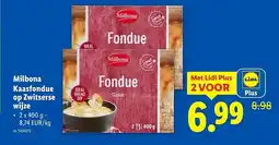 Lidl Milbona kaasfondue op zwitserse wijze aanbieding