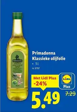 Lidl Primadonna Klassieke olijfolie aanbieding