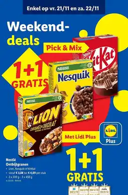 Lidl Nestlé Ontbijtgranen aanbieding