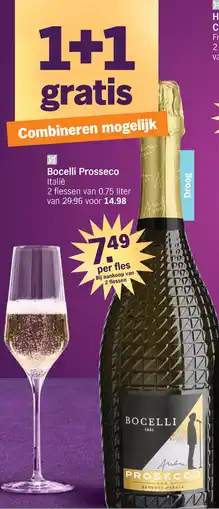 Albert Heijn Bocelli Prosseco aanbieding