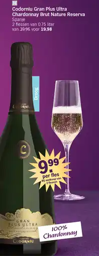 Albert Heijn Codorníu Gran Plus Ultra Chardonnay Brut Nature Reserva aanbieding