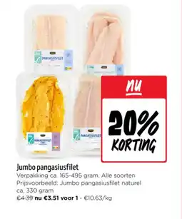 Jumbo Jumbo pangasiusfilet aanbieding