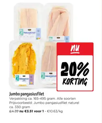 Jumbo Jumbo pangasiusfilet aanbieding