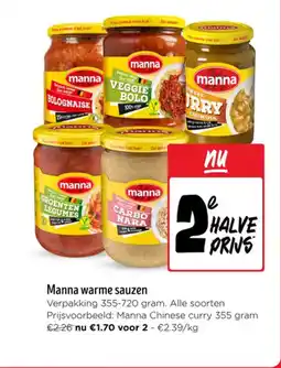 Jumbo Manna warme sauzen aanbieding