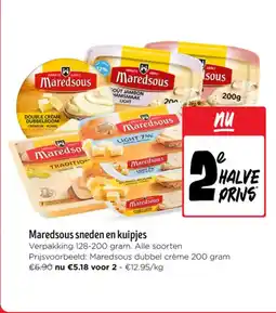 Jumbo Maredsous sneden en kuipjes aanbieding