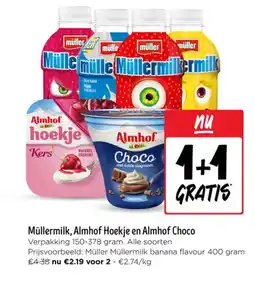 Jumbo Müllermilk Almhof Hoekje en Almhof Choco aanbieding