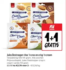 Jumbo Jules Destrooper choc 'n croc en crisp 'n cream aanbieding