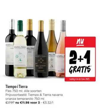Jumbo Tiempo i Tierra aanbieding