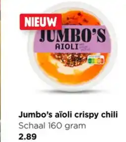 Jumbo Jumbo's aïoli crispy chili aanbieding