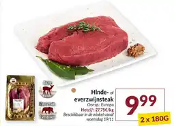 Intermarché Hinde of Everzwijnsteak aanbieding