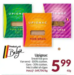 Intermarché Upignac Snede foie gras aanbieding