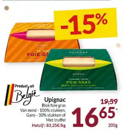 Intermarché Upignac Blok foie gras aanbieding