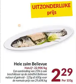 Intermarché Hele zalm Bellevue aanbieding