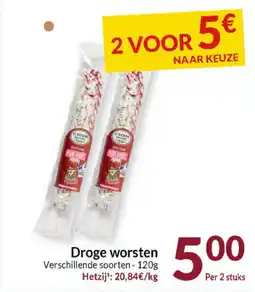 Intermarché Droge Worsten aanbieding