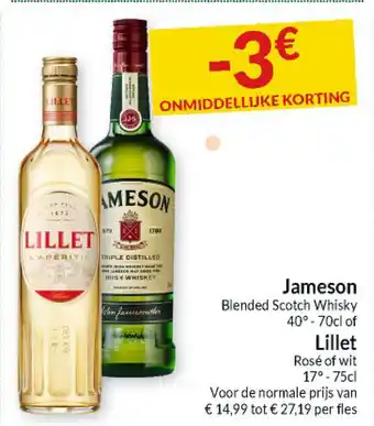 Intermarché Jameson of Lillet aanbieding