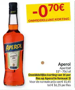 Intermarché Aperol Aperitief 11° aanbieding