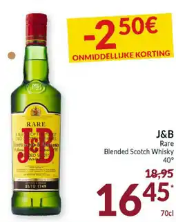 Intermarché J&B Rare Blended Scotch Whisky 40 aanbieding