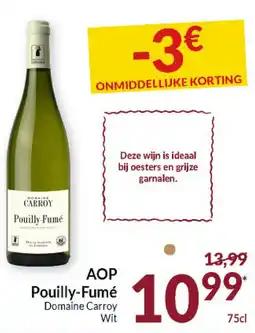Intermarché AOP Pouilly-Fumé Domaine Carroy Wit aanbieding