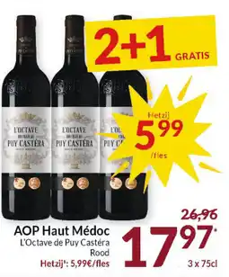 Intermarché AOP Haut Médoc L'Octave de Puy Castéra rood aanbieding