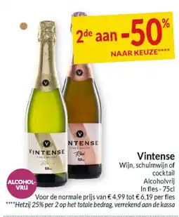 Intermarché Vintense Wijn, schuimwijn of cocktail Alcoholvrij aanbieding