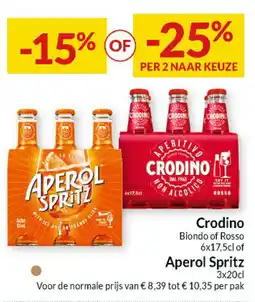 Intermarché Crodino of Aperol Spritz aanbieding