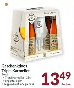 Intermarché Geschenkdoos Tripel Karmeliet aanbieding
