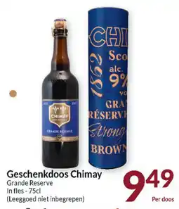 Intermarché Geschenkdoos Chimay Grande Reserve aanbieding