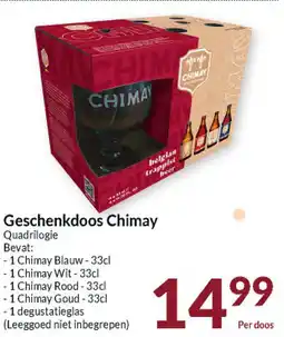 Intermarché Geschenkdoos Chimay Quadrilogie aanbieding