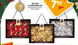Trafic Set van 42 kerstballen aanbieding