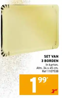 Trafic Set van 3 borden aanbieding