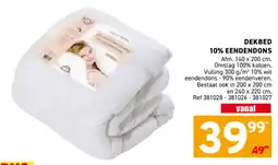 Trafic Dekbed 10% eendendons aanbieding
