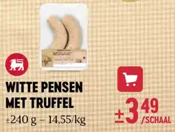 Delhaize Witte pensen met truffel aanbieding