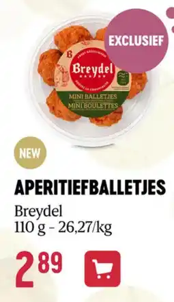 Delhaize Breydel aperitiefballetjes aanbieding