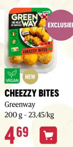 Delhaize Greenway cheezzy bites aanbieding