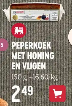 Delhaize Peperkoek met honing en vijgen aanbieding