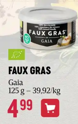 Delhaize Gaia faux gras aanbieding