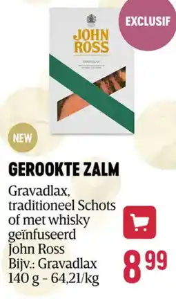 Delhaize John ross gerookte zalm aanbieding