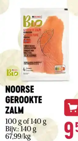 Delhaize Noorse gerookte zalm aanbieding