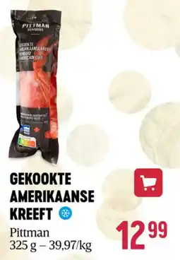Delhaize Pittman gekookte amerikaanse kreeft aanbieding