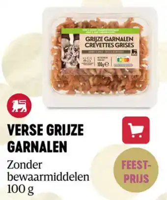 Verse grijze garnalen