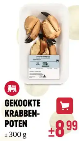 Delhaize Gekookte krabbenpoten aanbieding