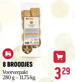 Delhaize 8 broodjes aanbieding