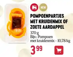 Delhaize Pompoenpartjes met kruidenmix of zoete aardappel aanbieding